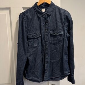 J. Crew Indigo Denim Shirt